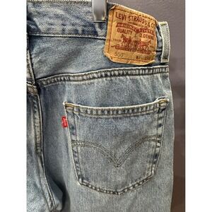 Levi 550 Relaxed Fit Light Wash Denim Jeans Mens W34 L34